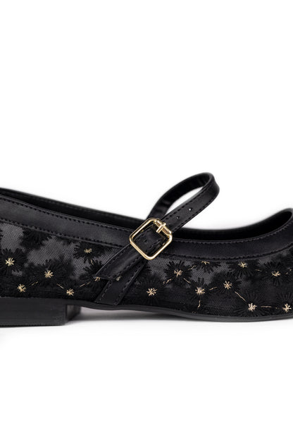 Sapatilha Bailarina Tela Preta