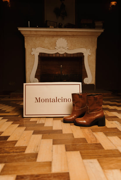 Bota Cano Curto Caramelo