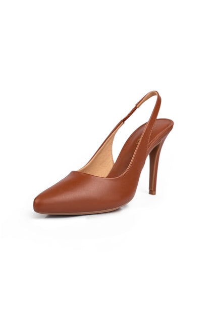 Scarpin Slingback Caramelo