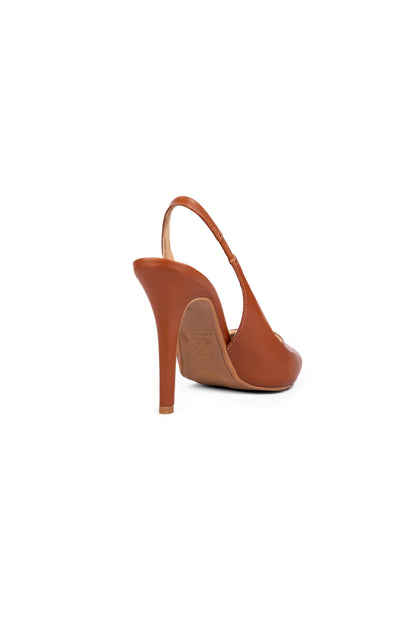 Scarpin Slingback Caramelo