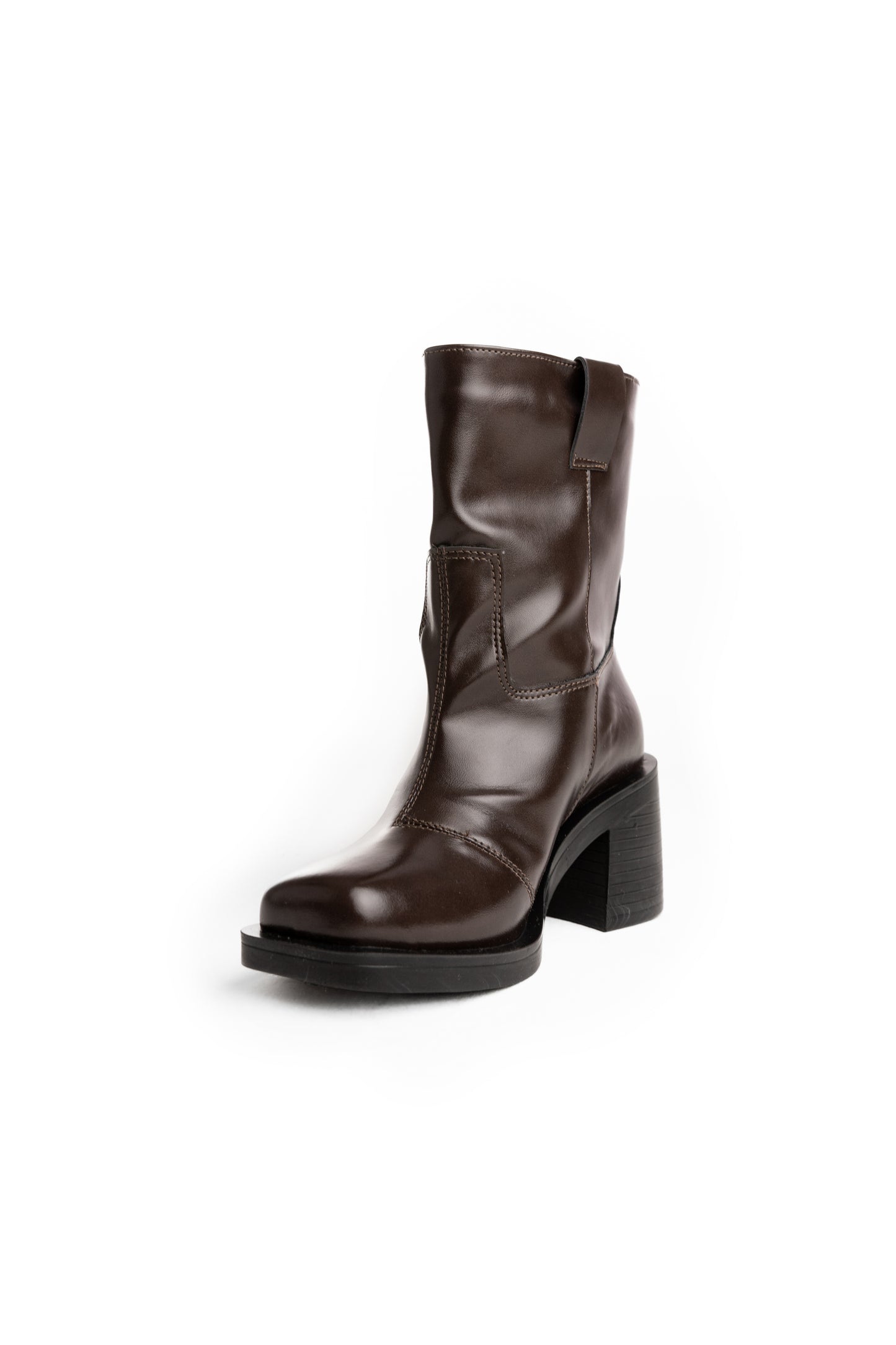 Bota Cano Curto Café
