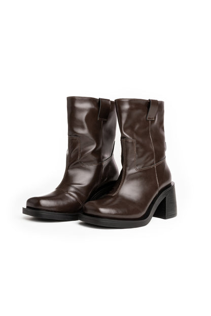 Bota Cano Curto Café