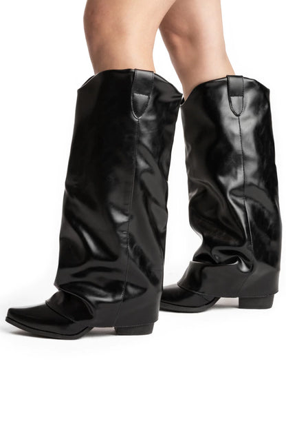 Bota Cano Longo Preta